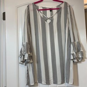 Ruffle Sleeve Blouse